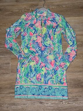 Lilly Pulitzer Mermaid Cove Popover Dress